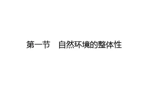 (新教材)2020-2021学年地理人教版选择性必修1课件：5.1 自然环境的整体性