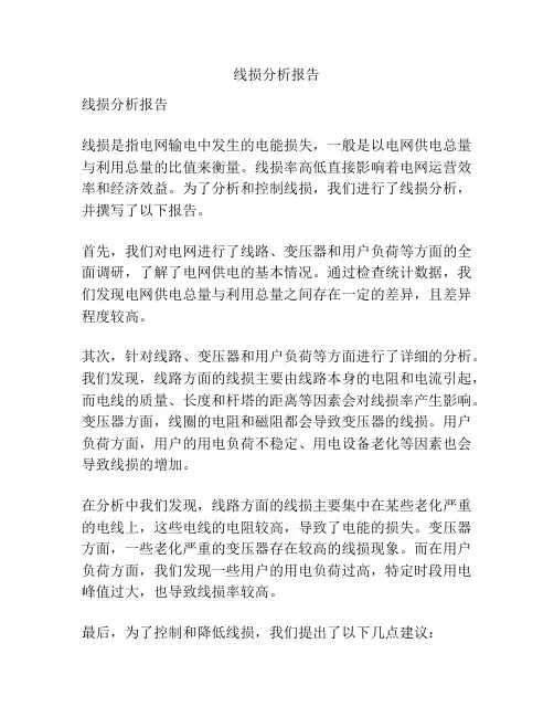线损分析报告