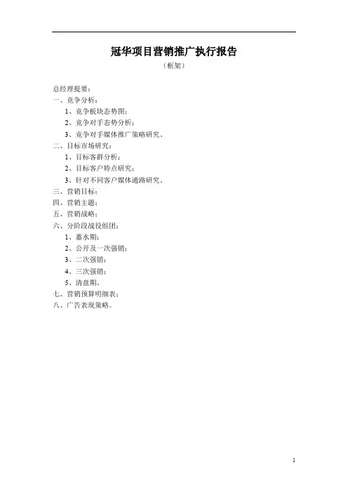 ××项目营销推广执行报告(1).doc