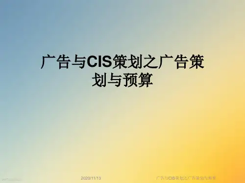 广告与CIS策划之广告策划与预算