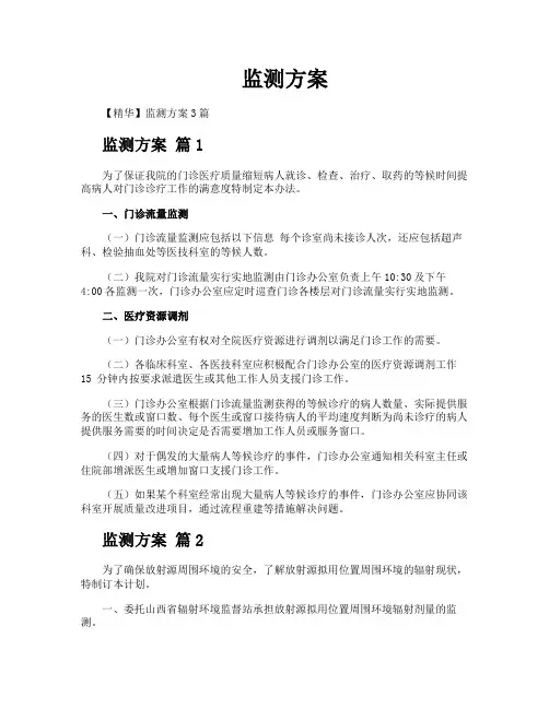 监测方案-专业文档!