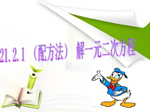 配方法 解一元二次方程