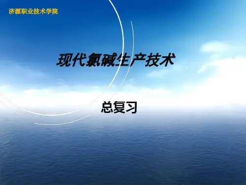 化工现代氯碱生产技术课件总复习