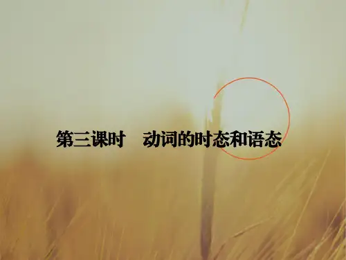 2018版高考英语人教通用大一轮复习课件：第二部分语法专题 词形变化类 第三课时 动词的时态和语态 