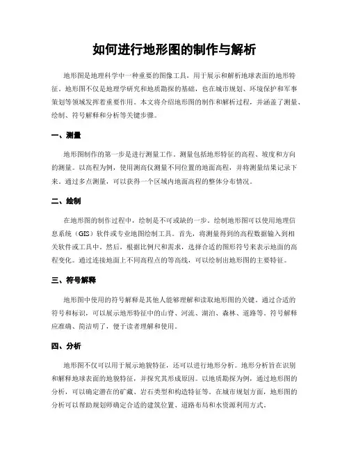 如何进行地形图的制作与解析