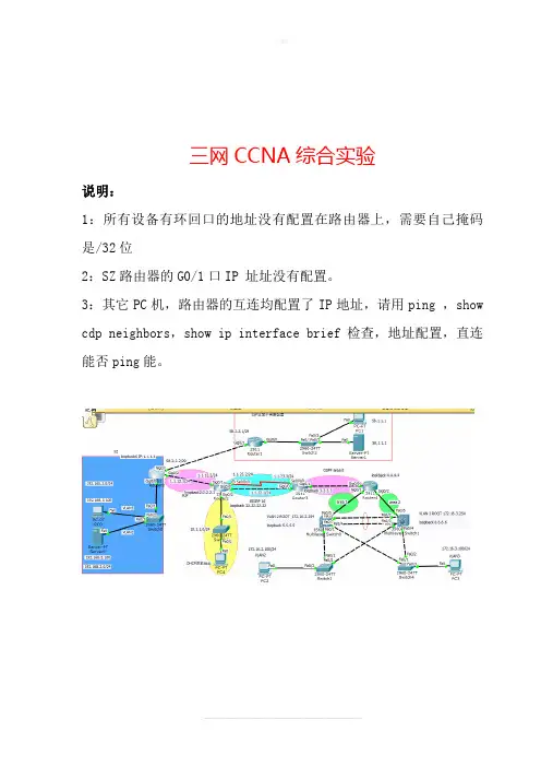 CCNA综合实验