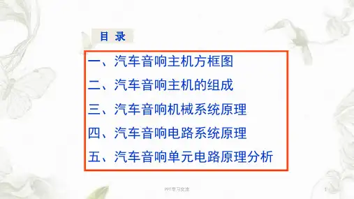 车载CD电路讲解课件