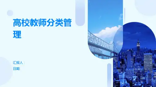 高校教师分类管理