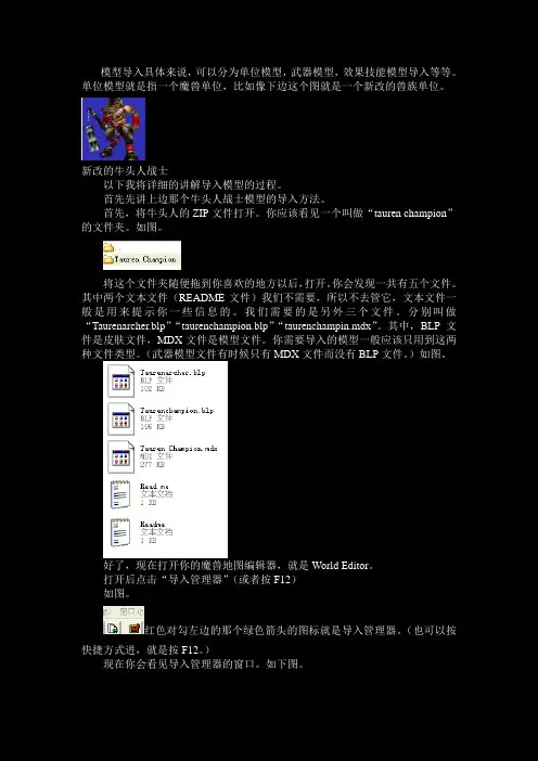 模型导入教程