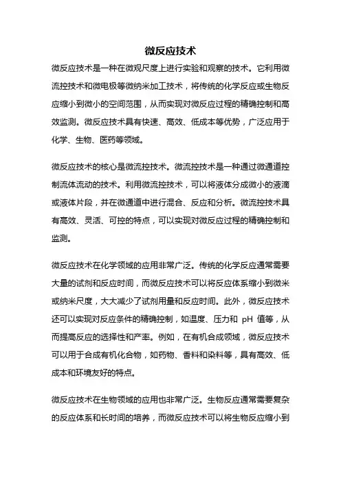 微反应技术