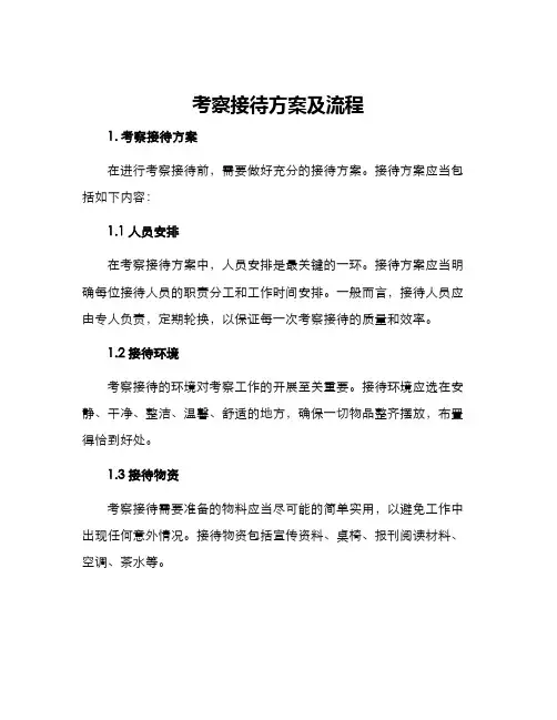 考察接待方案及流程