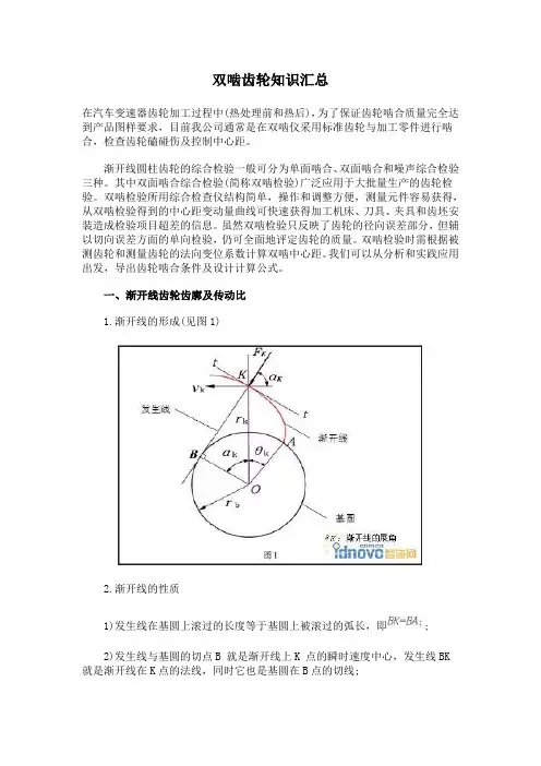双啮齿轮知识汇总