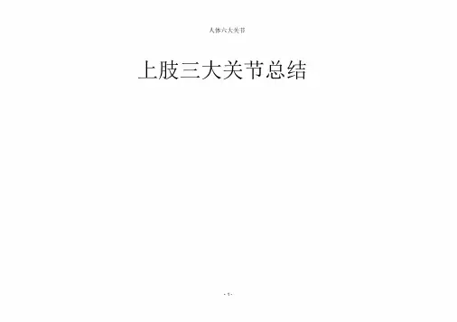 运动解剖学-六大关节表学习课件.doc