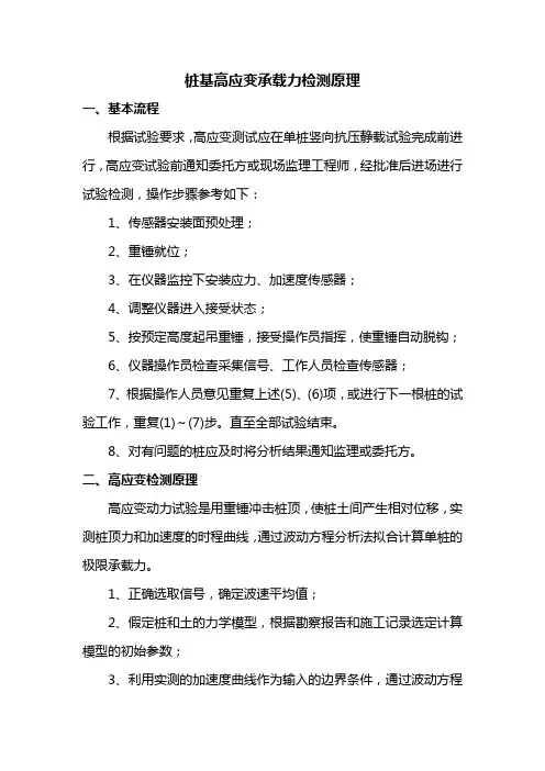 桩基高应变承载力检测原理