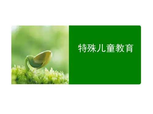 视觉障碍儿童的教育