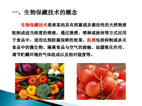 第五节食品的生物保藏技术ppt课件