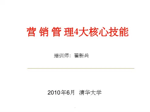营销管理4大核心技能课件
