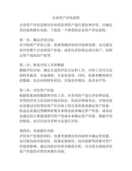 企业资产评估流程