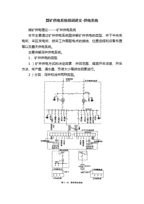 煤矿供电系统培训讲义-供电系统