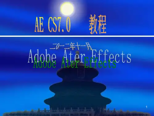 AE CS7.0教程