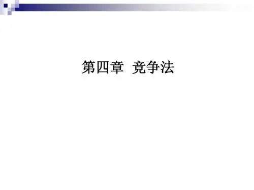 第四章 竞争法