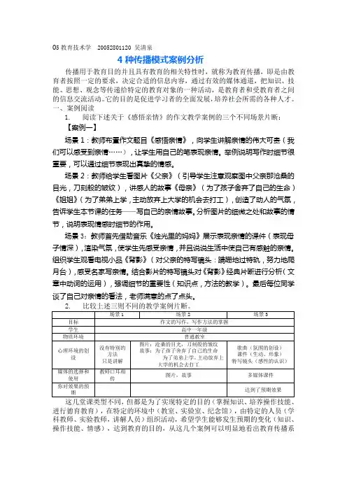 4种传播模式案例分析