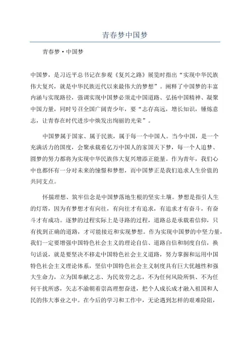 青春梦中国梦