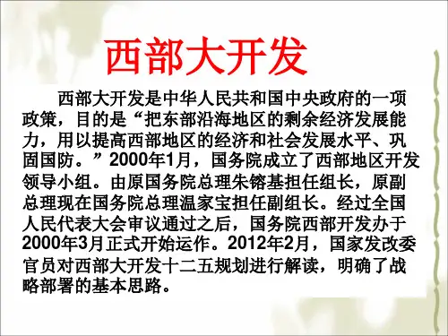 西部大开发