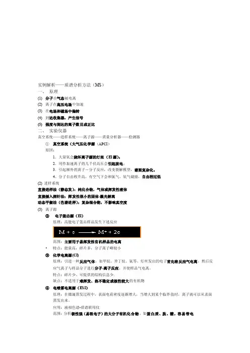 [整理版]实例解析——质谱分析方法（MS）