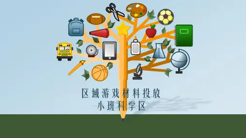 区域游戏材料投放：小班科学区