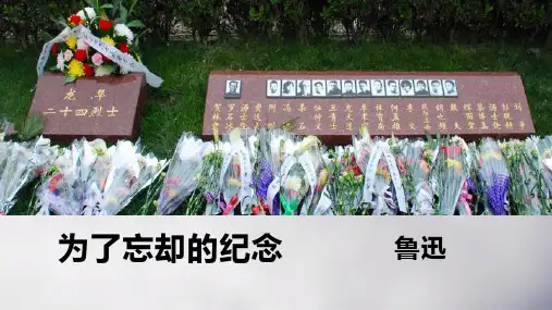 6.2《为了忘却的记念》课件统编版选择性必修中册