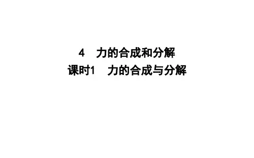 力的合成和分解--优质获奖精品课件 (4)
