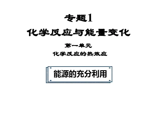 能源的充分利用 课件-