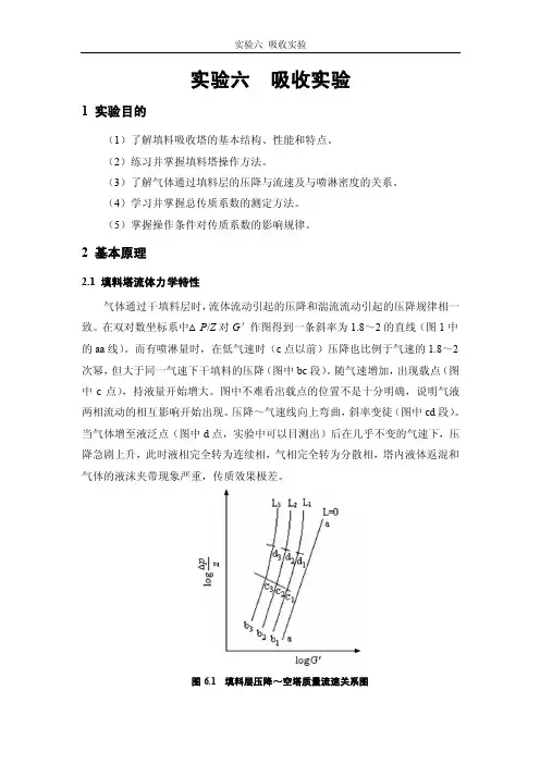 实验六吸收实验