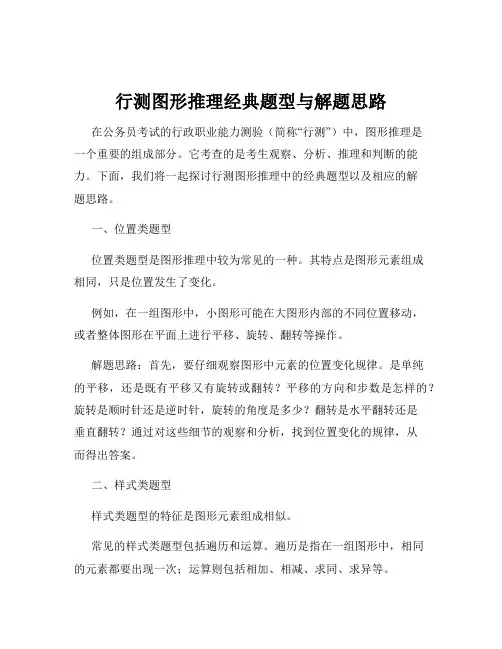 行测图形推理经典题型与解题思路