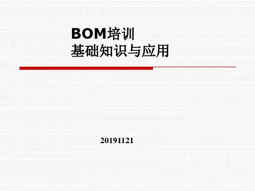BOM培训资料-PPT课件