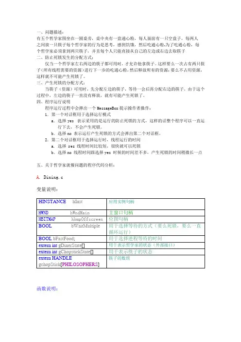 操作系统-哲学家就餐问题