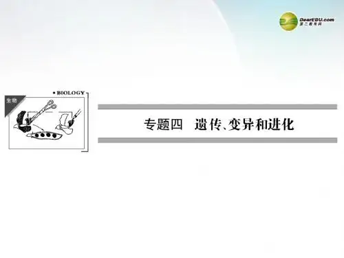 【创新设计】(浙江专版)2014届高三生物二轮冲刺专题查补 专题4第1讲 遗传的分子基础课件