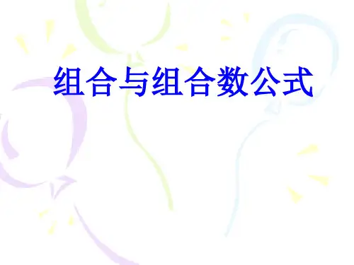 高一数学组合与组合数公式