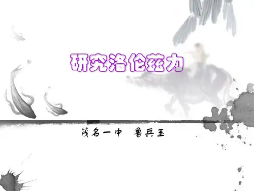 (完整版)洛伦兹力公开课课件