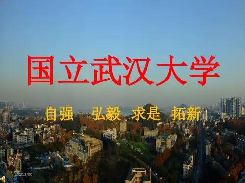 国立武汉大学 PPT课件