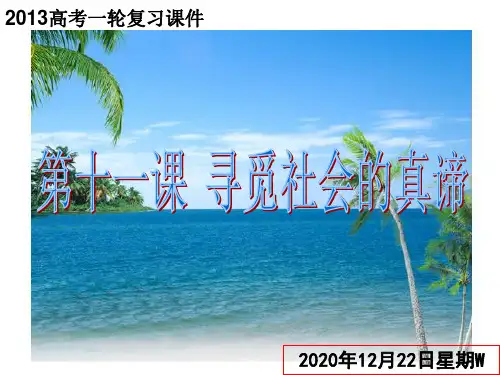 高考政治一轮复习课件 生活与哲学第课   寻觅社会的真谛