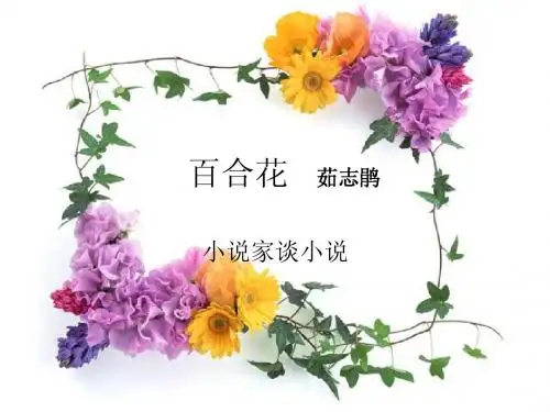 小说家谈小说《百合花》