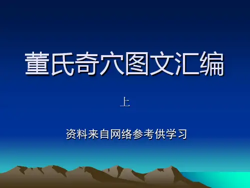 董氏奇穴详解图文ppt课件