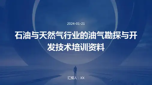 石油与天然气行业的油气勘探与开发技术培训资料