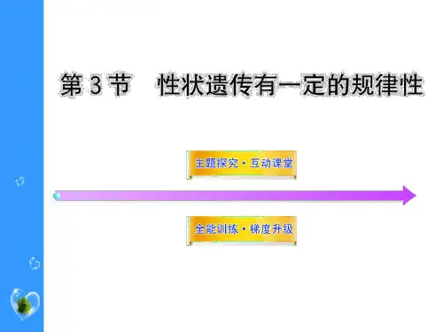《性状遗传有一定的规律性》PPT