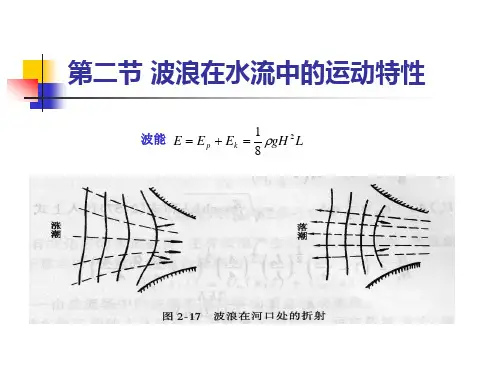 第二节 波浪在水流中的运动特性 