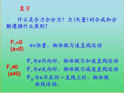 5.1.2运动的合成与分解