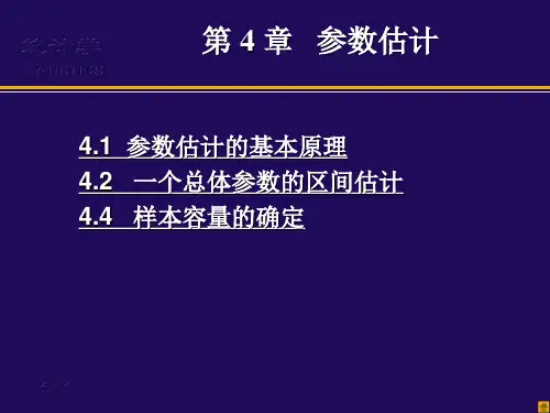 (04)第4章 参数估计