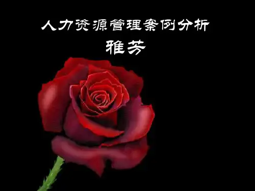 人力资源管理案例分析